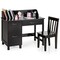 Costway Kids Wooden Study Desk & Chair Writing Table w/Drawer Storage Cabinet
